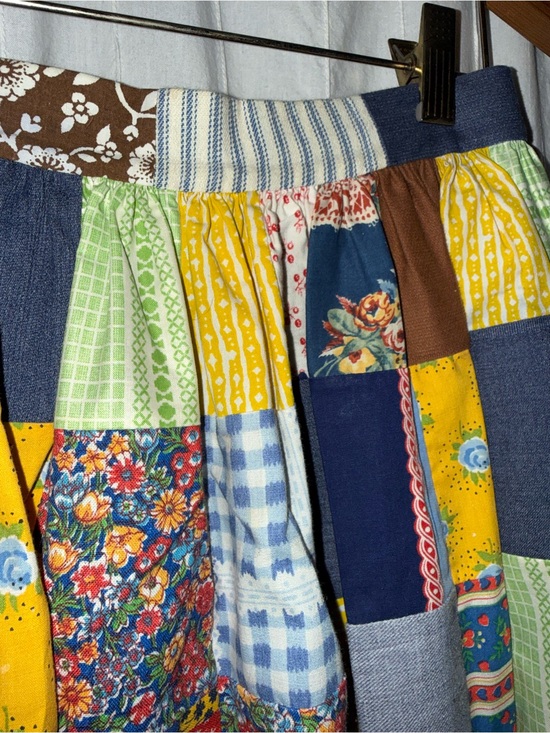 Hand Crafted Multicolor Patchwork Maxi Skirt